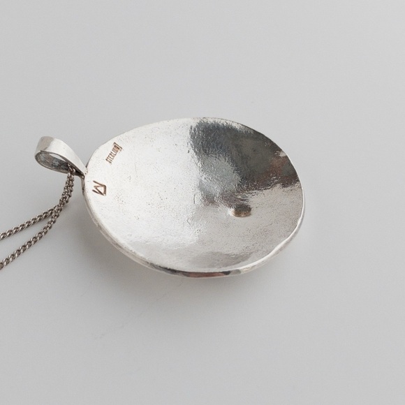 Native American Bear Paw Claw Sterling Silver 18K Gold Nugget Pendant Necklace - Picture 10 of 13